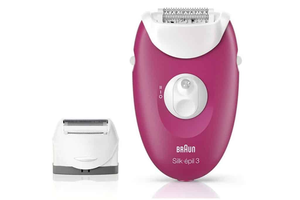 Épilateur électrique Gillette Venus Braun Silk-epil 3 + Rasoir Pro Confort Glide - Neuf Rose